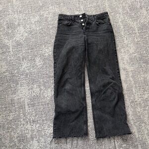 Zara Charcoal Straight Leg Women's Jeans